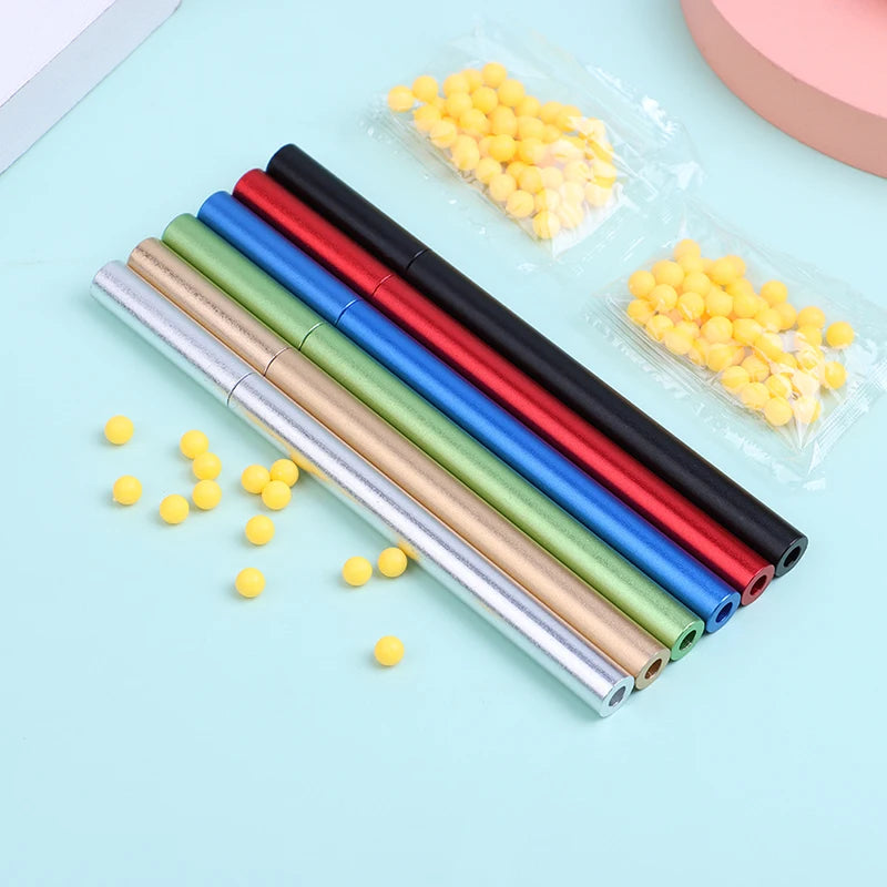 Soft Pinball Launcher Guns | Safe Crackling Toy for Kids Party Fun lifestyle view