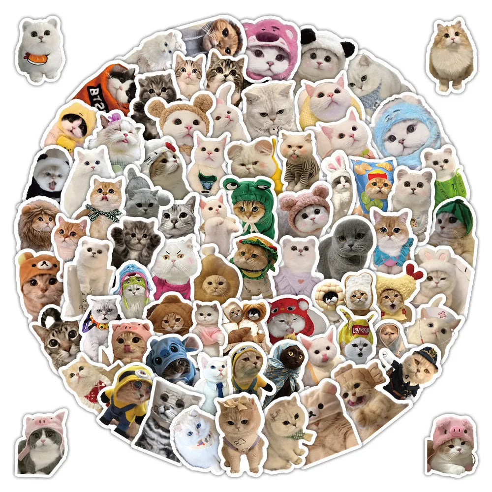 103 Pcs Cute Cat Stickers | Adorable Decor for Journals, Phones, Water Bottles & DI additional angle