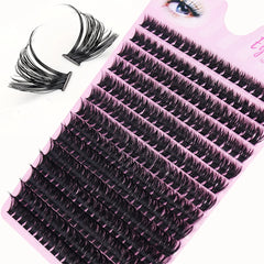 Simple Self-Graft Handmade 80D D Curl Individual Lashes 280Pcs 8-16mm Dense Clusters For detail view