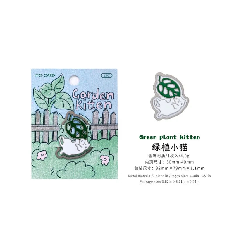 1 Piece Metal Bookmark Cat Life Cute Cartoon Page Clip for Reading Student Gift Boo additional angle