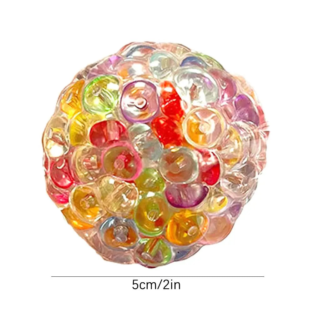 Creative Explosion Beads Squishy Balls | Slow Rebound Stress Relief Fidget Toy additional angle