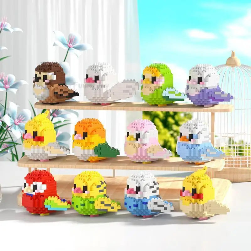 Cute Bird Building Blocks Set | Creative Educational Toy for Teens and Adults