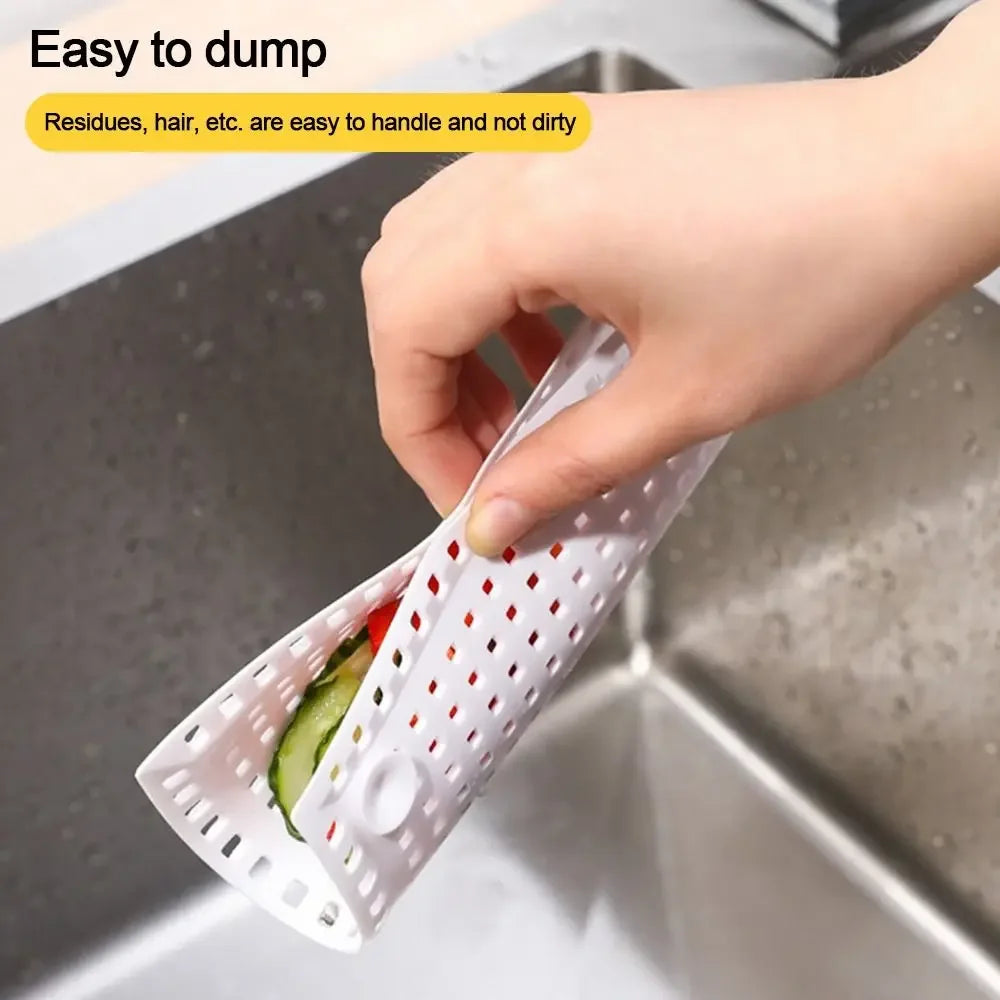 Kitchen Sink Strainer Anti-blocking Mesh Trap Waste Catcher 14.5cm Square Sewer Outfal close-up view