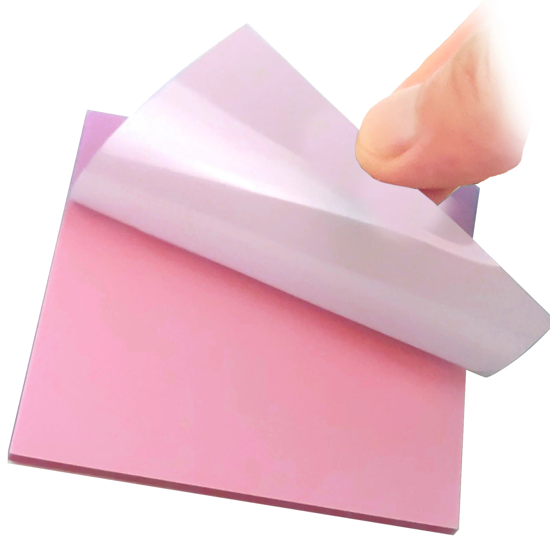 50 Sheets Creative Transparent PET Waterproof Sticky Notes Notepads - School Statione alternate view
