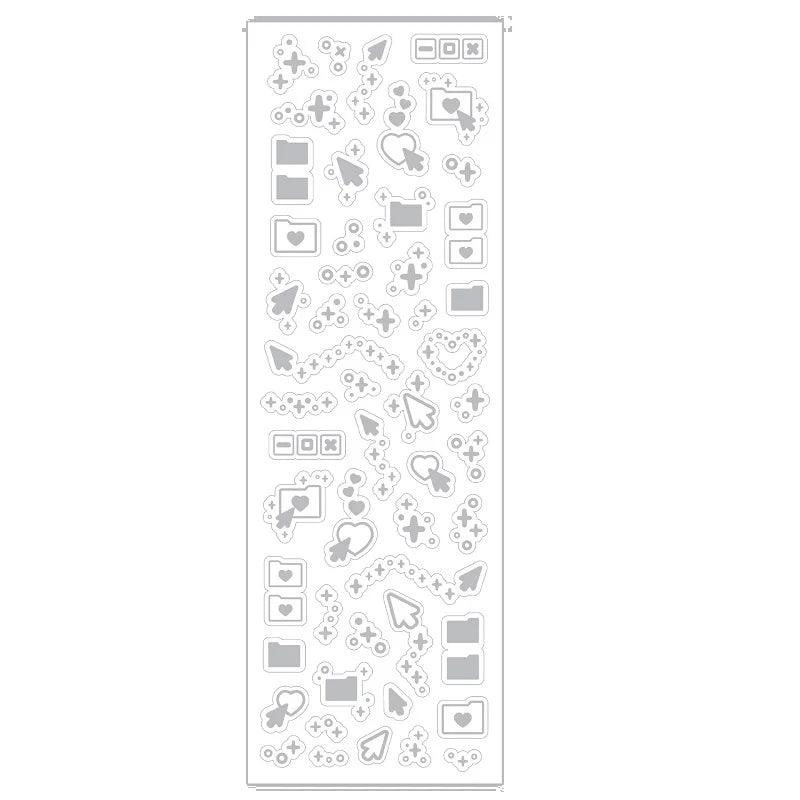 1PCS New Cute Deco Stickers Photocard Decor Kawaii Decorative Scrapbooking Decorative close-up view