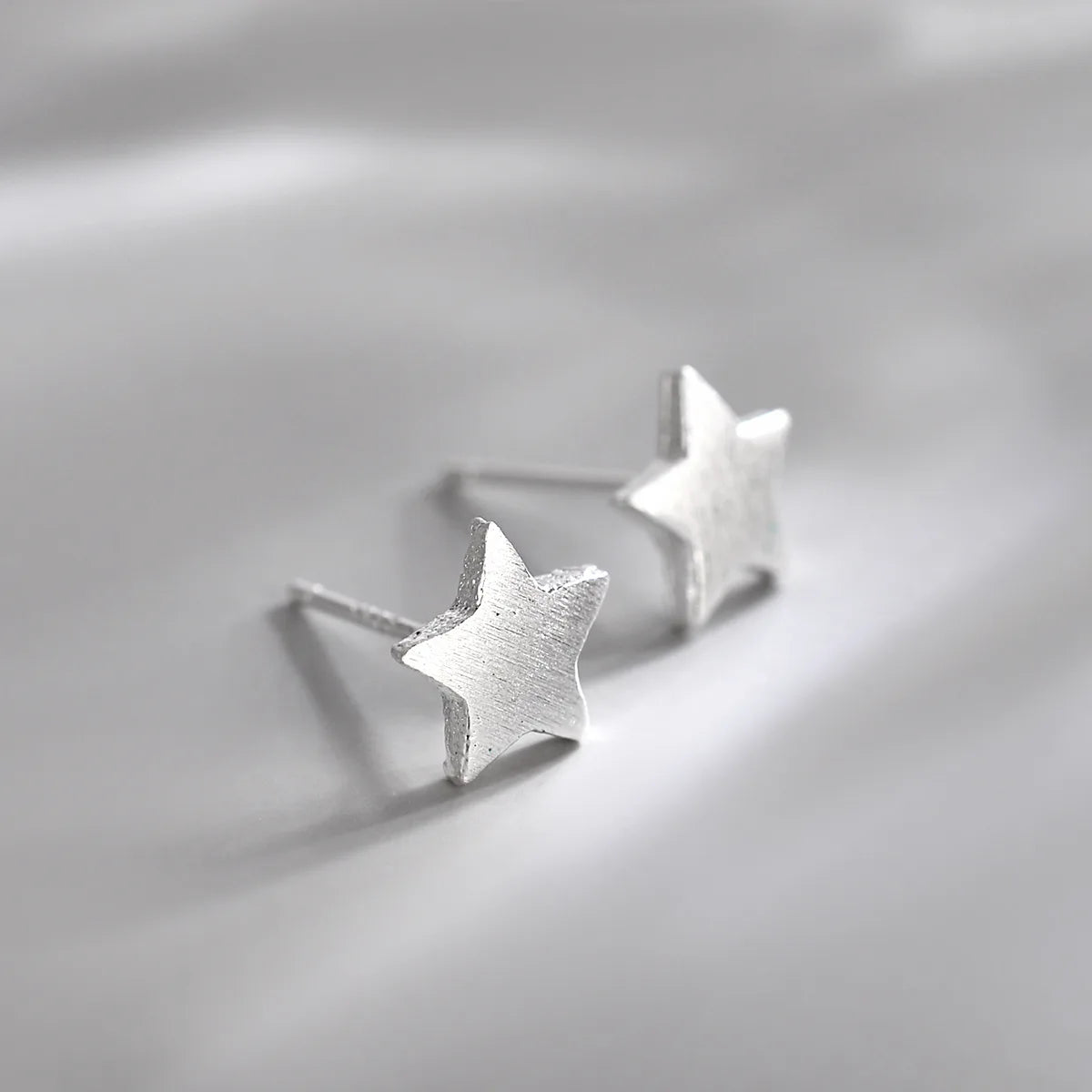 925 Silver Needles Lovely Mini Stud Earrings Women Cute Heart Star Moon Daisy Christmas detail view