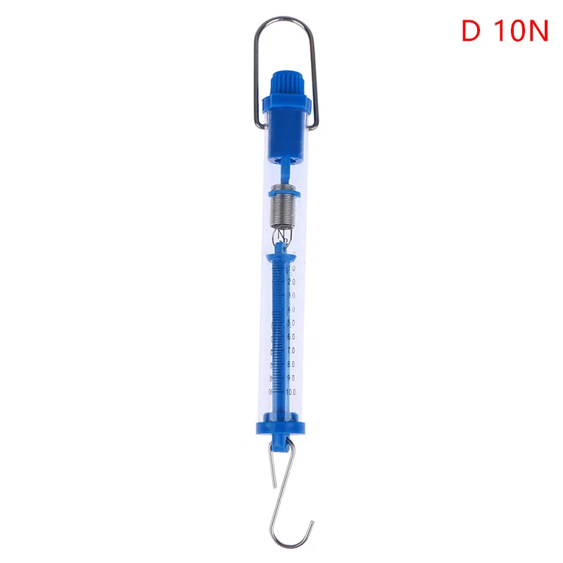 Tubular Spring Scale Dynamometer | Plastic Newton Meter for Classroom Science Labs close-up view