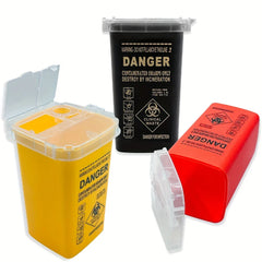 1L Tattoo Sharps Container Plastic Puncture-Proof Needle Disposal Box alternate view