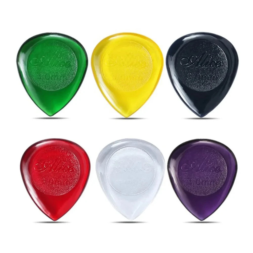 6Pcs Alice Stubby Guitar Picks ABS Plectrums Large Stubbies Big Thickness 1mm 2mm 3mm alternate view