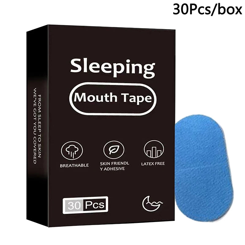 Snoring Relief Mouth Tape | 30 Hypoallergenic Strips for Better Sleep additional angle