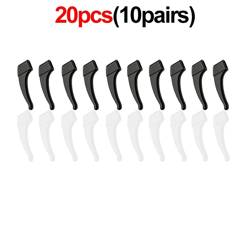 2/40pcs Silicone Ear Hook Anti-slip Glasses Leg Ear Sleeve Bracket Fastener Sunglasses detail view