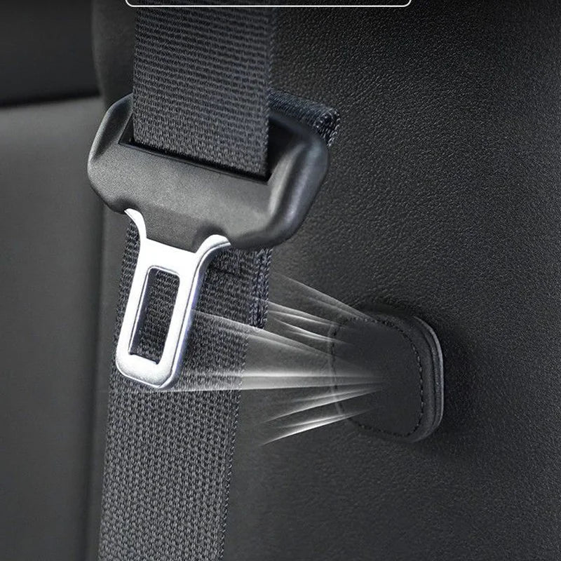 Magnetic Car Seat Belt Holder Clip Leather Seatbelt Limiter