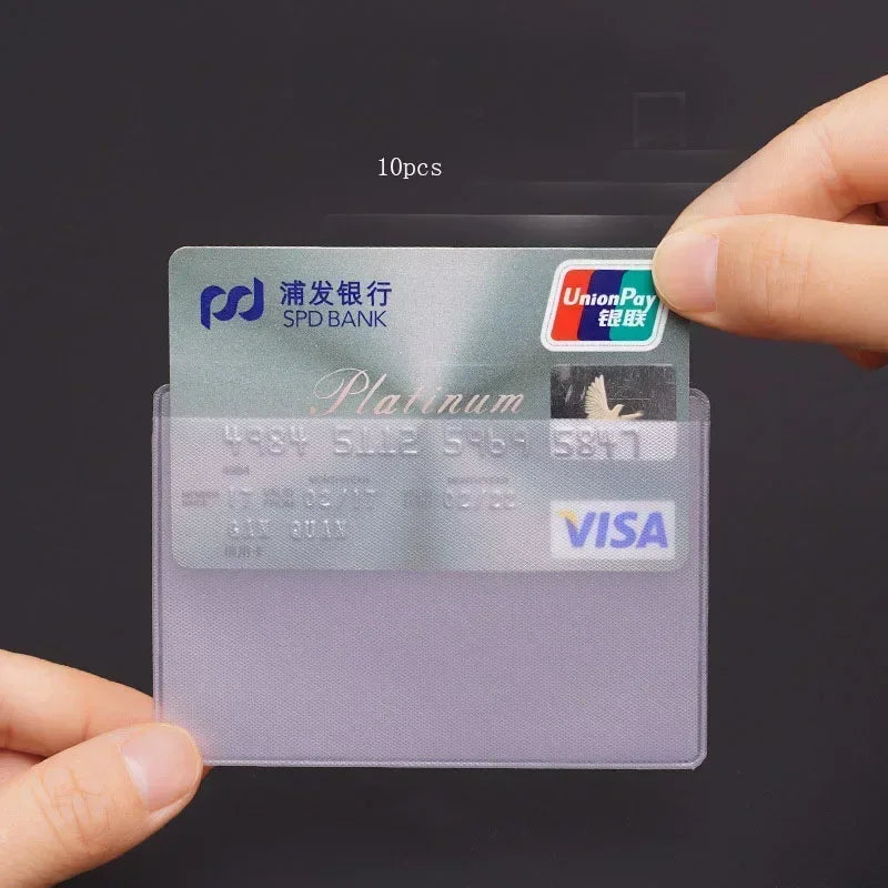 Transparent PVC Card Holder | Waterproof ID Badge Cover alternate view