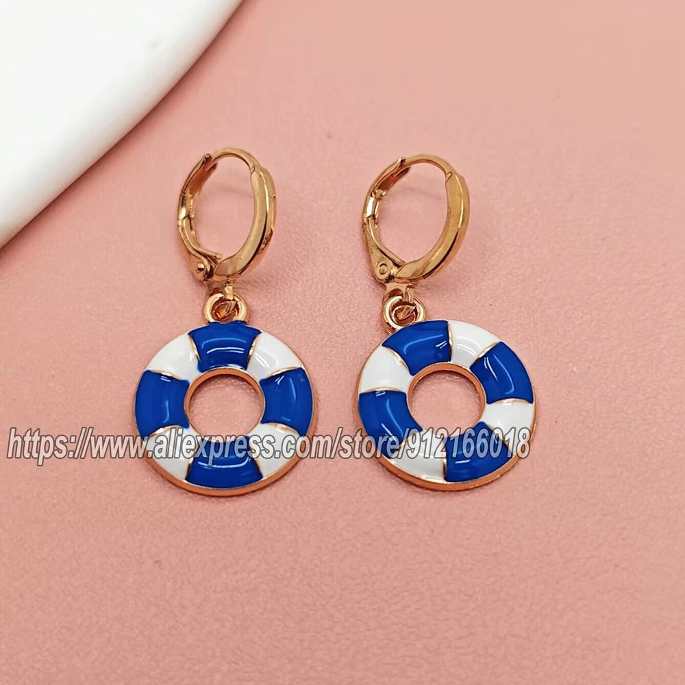 New Creative Sailboat Earrings for Women Fashion Ship Spear Earrings Gifts for Girl additional angle