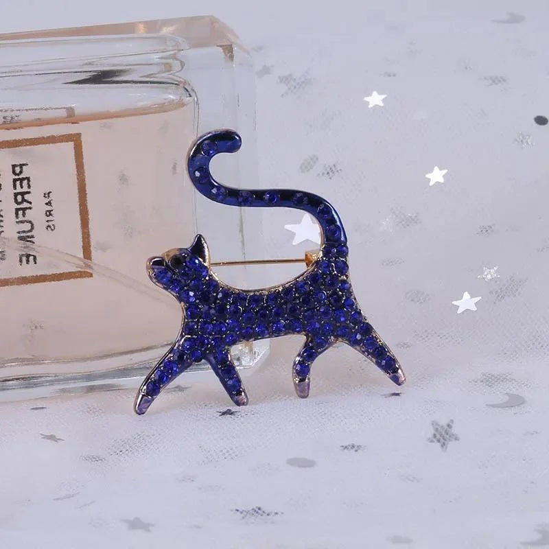 women fashion cat brooch pin jewelry