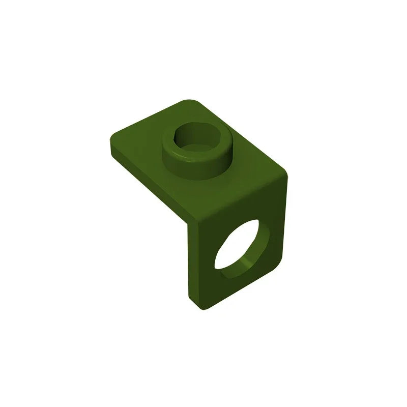 Gobricks GDS-1165 Minifig Neck Bracket with Back Stud | Thin Back Wall Building Block alternate view