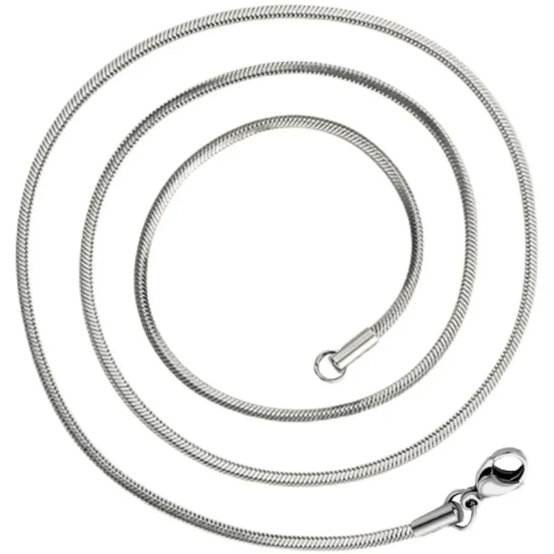 1Pcs Punk Hip-hop Snake Link Chain 925 Sterling Silver Necklace for Men Women Male Je lifestyle view