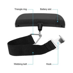 Portable Digital Luggage Scale 110lb/50kg | Travel Hanging Weight Scale close-up view