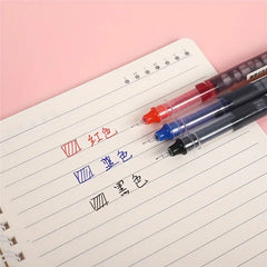 Needle Gel Pens Straight Liquid Ballpoint Pen Kawaii Stationery School Office close-up view