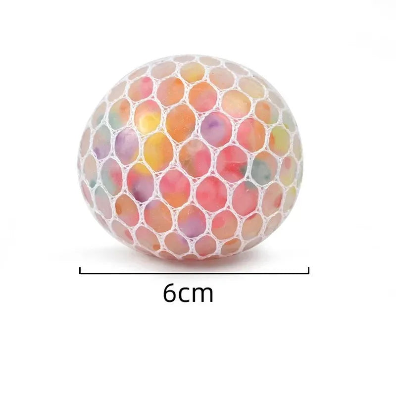 Rainbow Bead Stress Ball Squishy Balls Fidget for Adults Stress Relief Sensory Stic additional angle