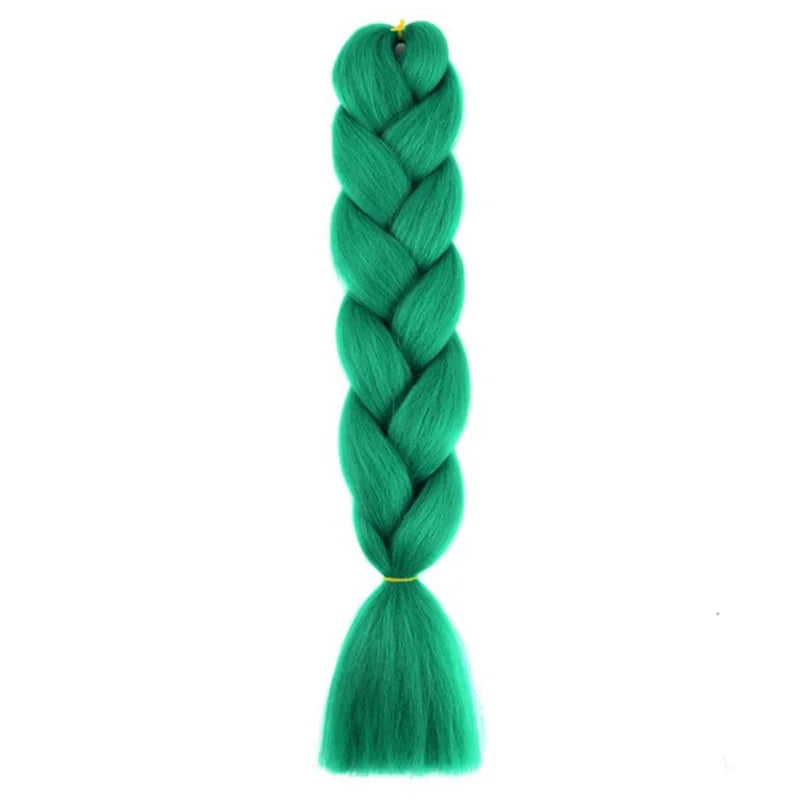 Synthetic 24Inch Jumbo Braids Extensions Long Yaki Straight Braiding Hair Afro Ombre lifestyle view