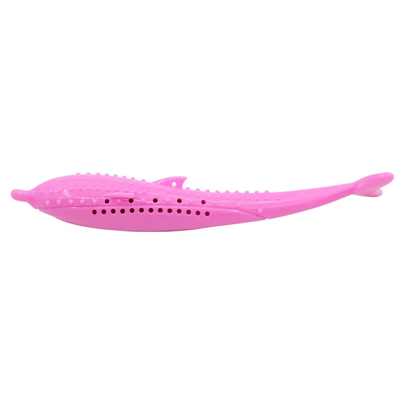 Cat Chew Toy Catnip Bite Resistant Simulated Fish Kitten Toy Silicone Teeth Cleaning lifestyle view