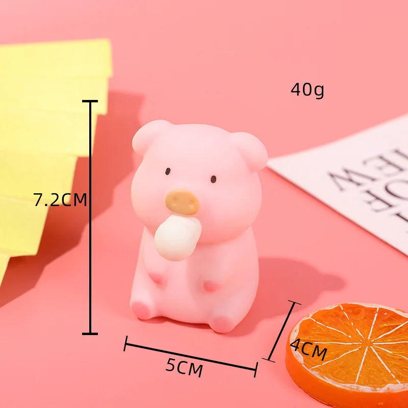 Piggy Capybara Fidget Squeeze Toy Cute Pig Squishy Toys Animal Spit Bubbles Stress Relie detail view