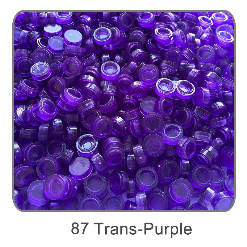 1000Pcs Tile 1x1 Round Building Blocks | 52 Color DIY Educational Creative Toy Set additional angle