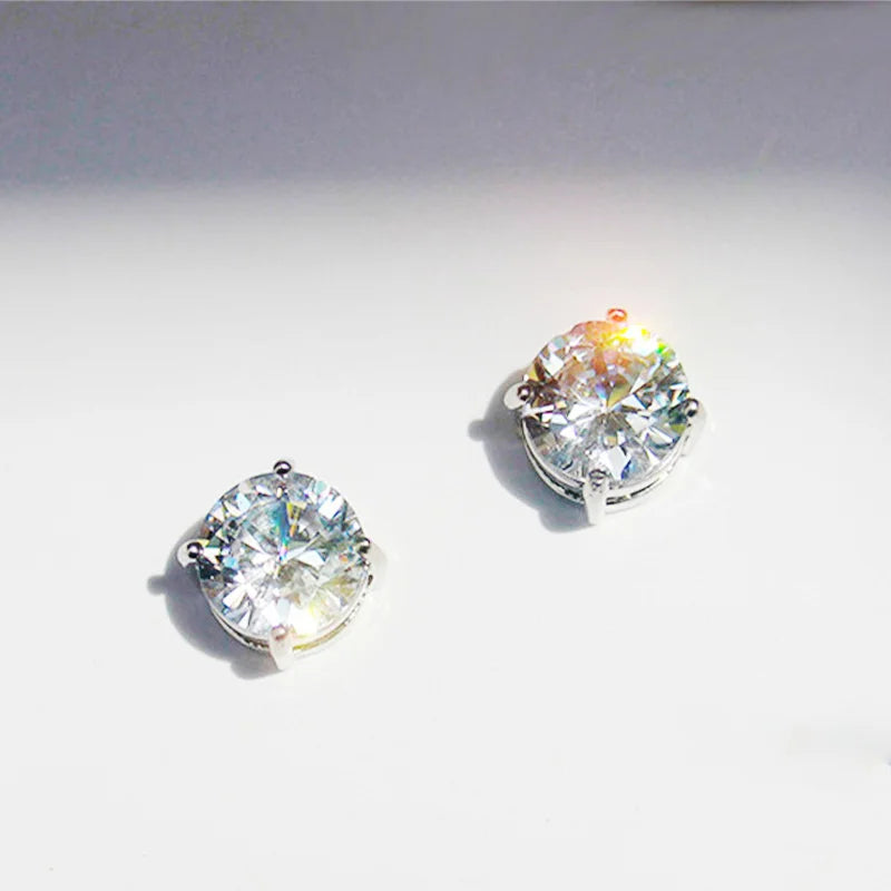 Magnetic Stud Earrings for Men and Women | Non Pierced Crystal Clip On Earrings alternate view