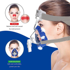 CPAP Mask Liners for Full Face Masks | Moisture Wicking, Pressure Reducing, Washable Cot detail view