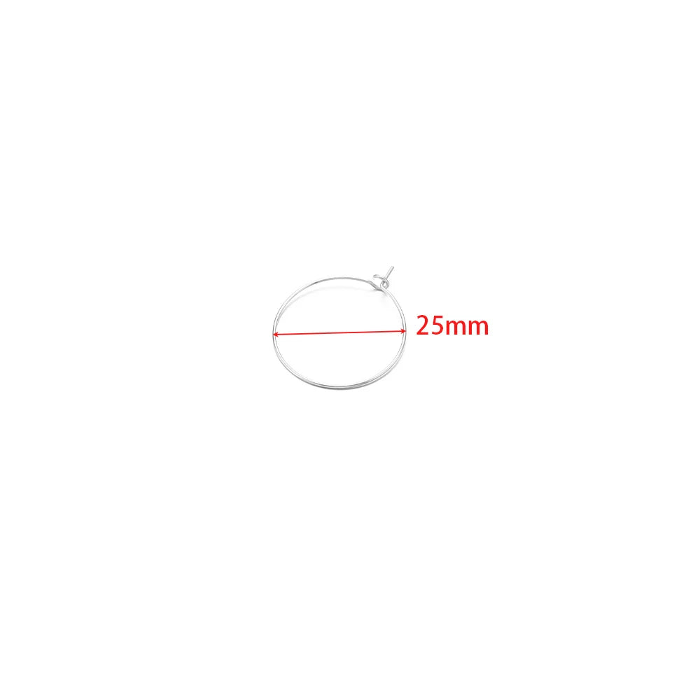20-Piece Gold Stainless Steel Hoop Earring Wires | Bulk Jewelry Making Supplies lifestyle view