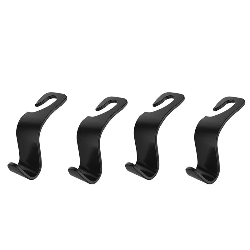 4 Pack Carbon Fibre Car Seat Headrest Hook Organizer Hanger alternate view