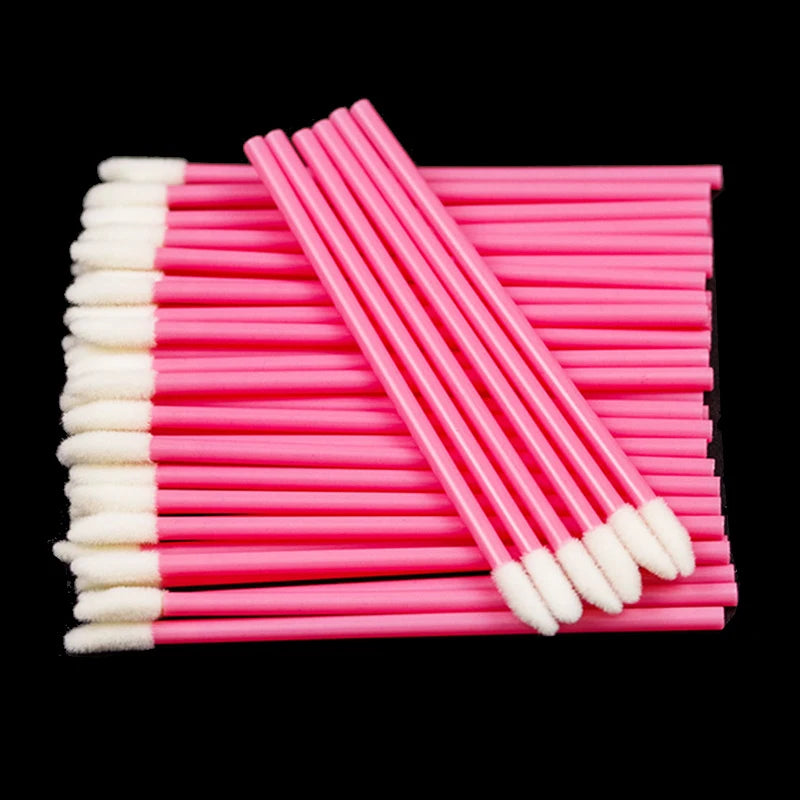 Kekelala 50Pcs Disposable Lip Brushes | Multi-Use Makeup Applicators for Lip Gloss an lifestyle view