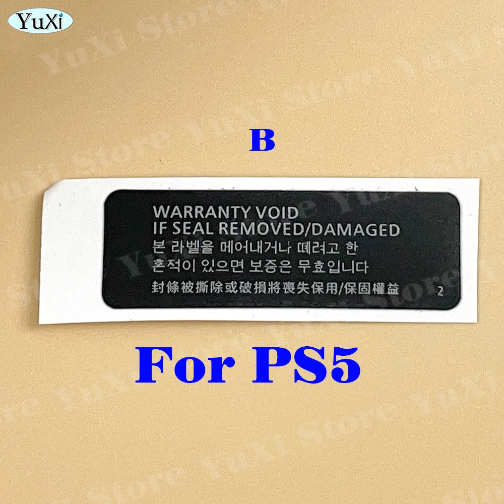 Console Seal Warranty Sticker Kit for PS4 Pro, PS4 Slim, PS5, PS3 | Game Console Label & detail view