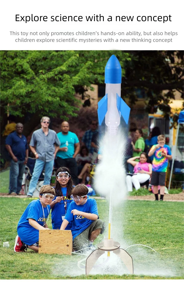 DIY Rocket Sprinklers Toys Water Splash Rocket Outdoor Water Play Toy DIY Science Exp lifestyle view