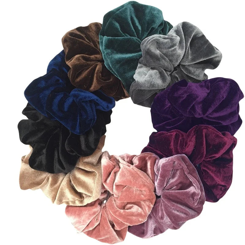 10/6/1pc Accesorios para el cabello chouchou cheveux femme hair scrunchies headband women ties velve