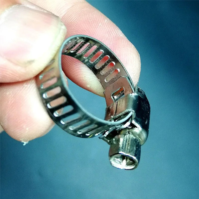 Adjustable Stainless Steel Screw Band Hose Clamps | Multi-Purpose Pipe Fasteners for lifestyle view