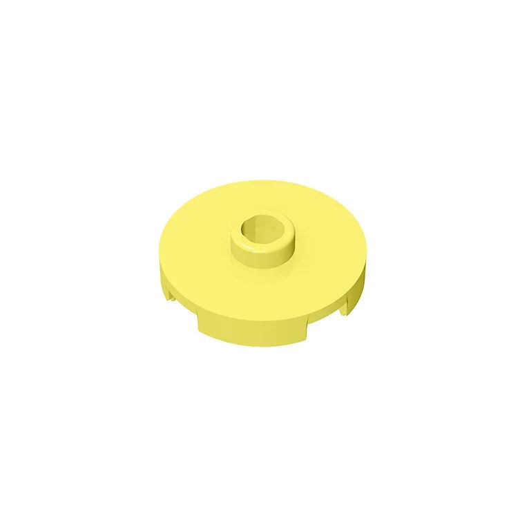 Gobricks GDS-1041 Fliese Rund 2x2 mit offener Noppe | Kompatibler Baustein für DIY-Lernsets