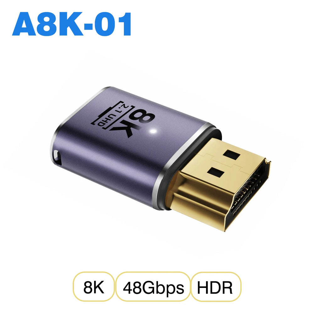NNBILI HDMI 2.1 Cable Adapter | Mini Micro HDMI to HDMI Converter 48Gbps 8K@60Hz additional angle