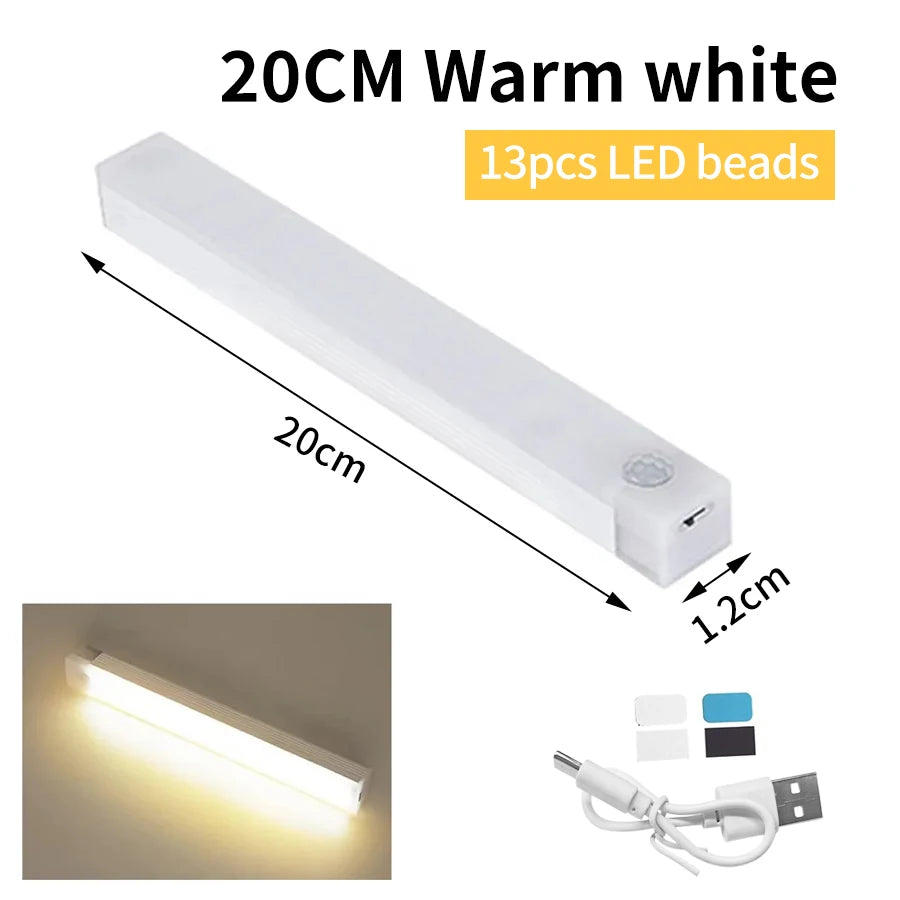 Rechargeable Motion Sensor LED Cabinet Light | Wireless Night Light for Kitchen, Stai alternate view