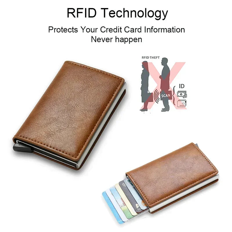 Slim RFID Card Holder | Minimalist Smart Wallet for Men additional angle