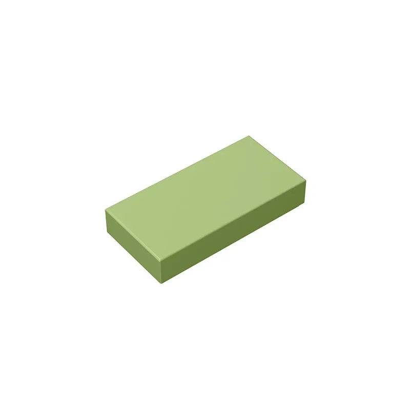 Gobricks GDS-566 Tile 1 x 2 with Groove | Compatible Building Block additional angle