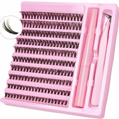 DIY Lash Extension Kit 200pcs Lash Clusters With Bond Lashes Kit Cluster Lashes D Curlin detail view