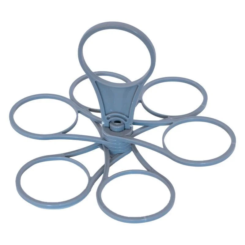 Foldable Rotatable Portable Party Wine Glass Coffee Cup Plastic Handheld Cup Holder additional angle