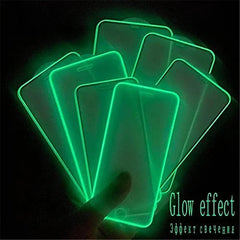 3PCS Night Light Luminous Screen Protector Used Phone for IPhone 12 11 13 14 15 16 17 Pro Max Plus Mini Case Tempered Glass Film