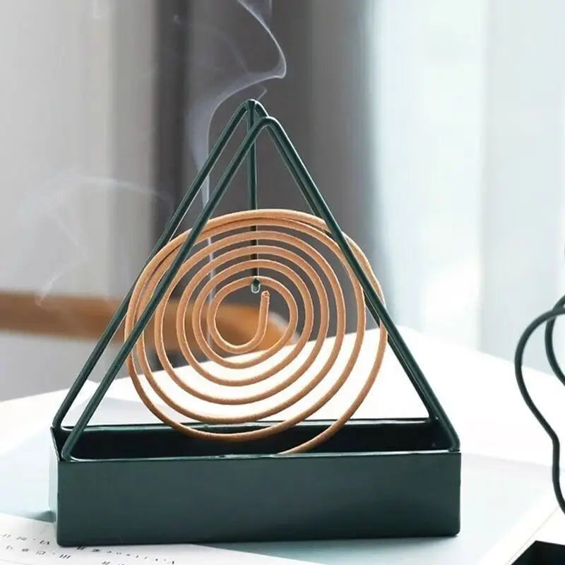 Triangle Mosquito Mat Stand | Simple Iron Holder for Indoor Rooms alternate view
