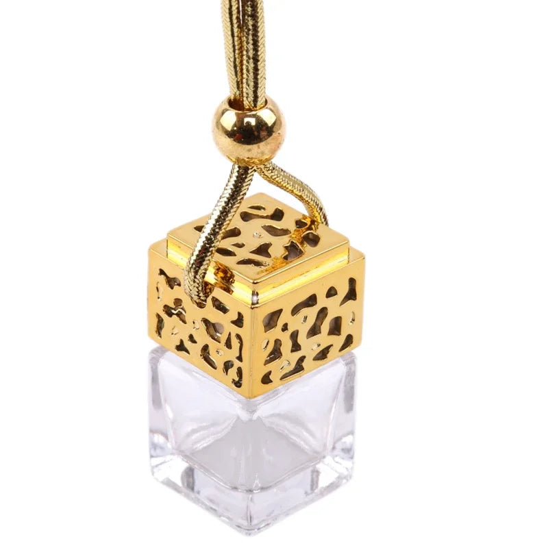 Air Freshener Ornament Perfume Bottle Pendant Essential Oils Auto Car Perfume Bottle H close-up view