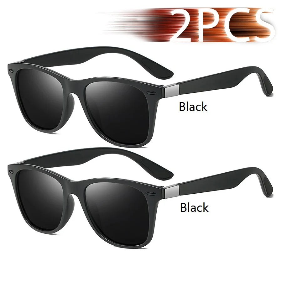 Square Unisex Driving Fishing Sunglasses Men Women Brand Designer Sun Glasses Anti-Gl alternate view