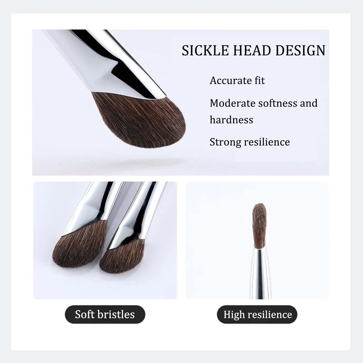 Facial Contour Makeup Brush Soft head blush Highlight Korean cosmetics female facial b close-up view