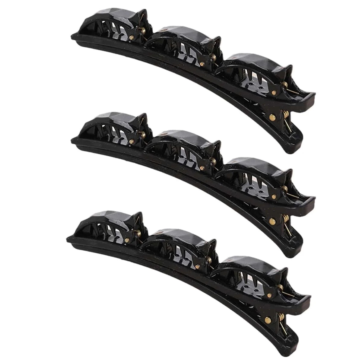 3 PCS Double Braiding Three-Word Clip Bangs Retro Style Hairpin Simple Hair Accessory alternate view
